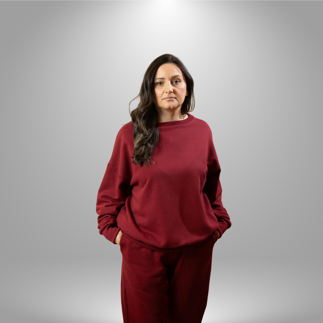 Oversize komplet – basic BURGUNDY/BORDO