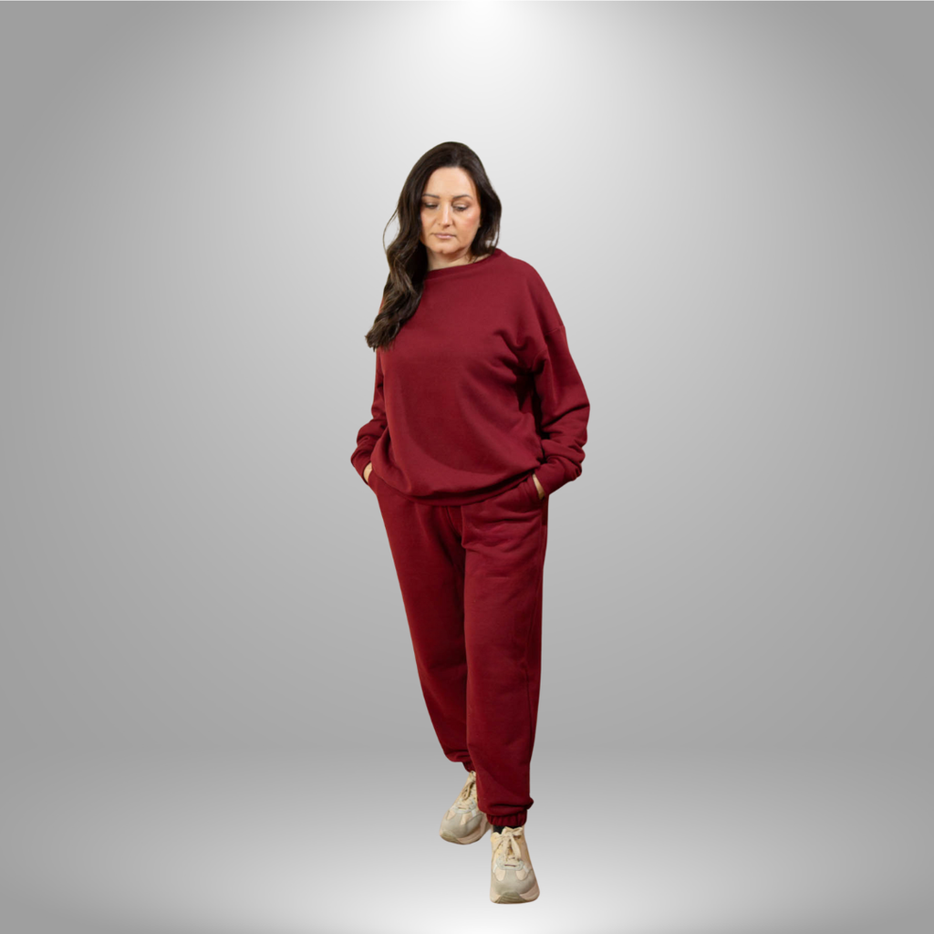 Oversize komplet – basic BURGUNDY/BORDO