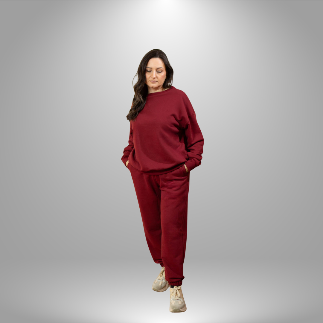 Oversize komplet – basic BURGUNDY/BORDO