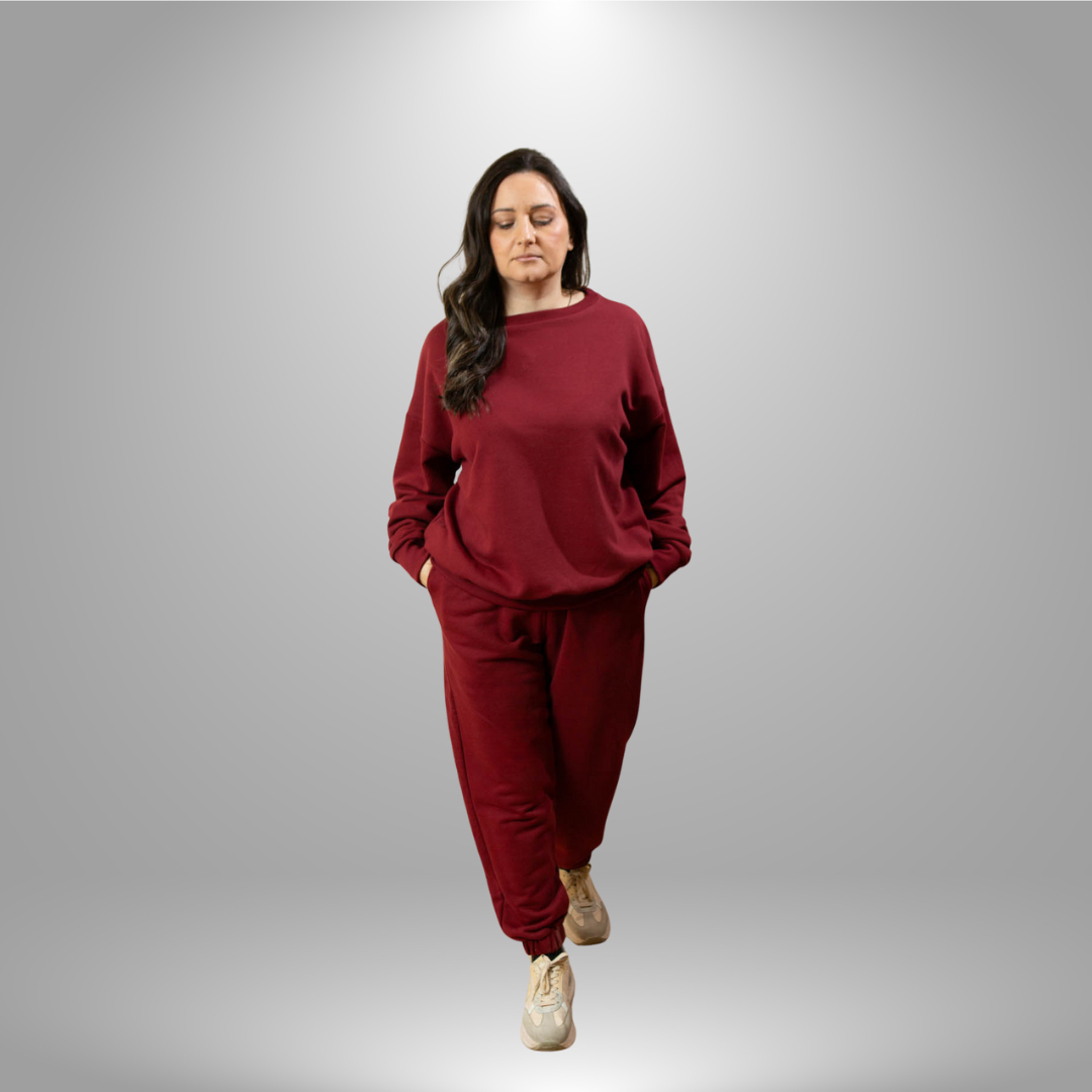 Oversize komplet – basic BURGUNDY/BORDO