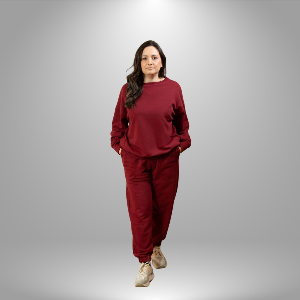 Oversize komplet – basic BURGUNDY/BORDO
