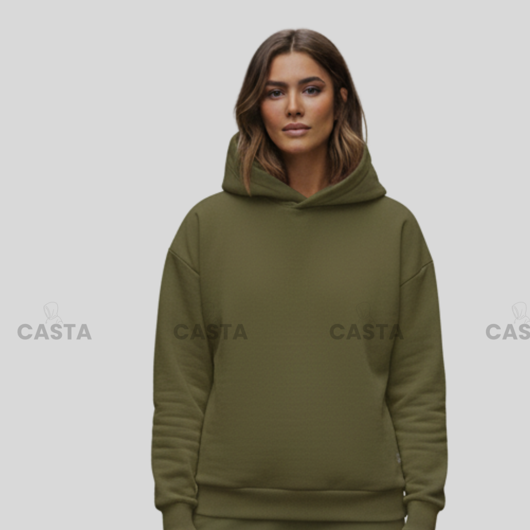 Oversize komplet – kapuljača MASLINASTO ZELENA