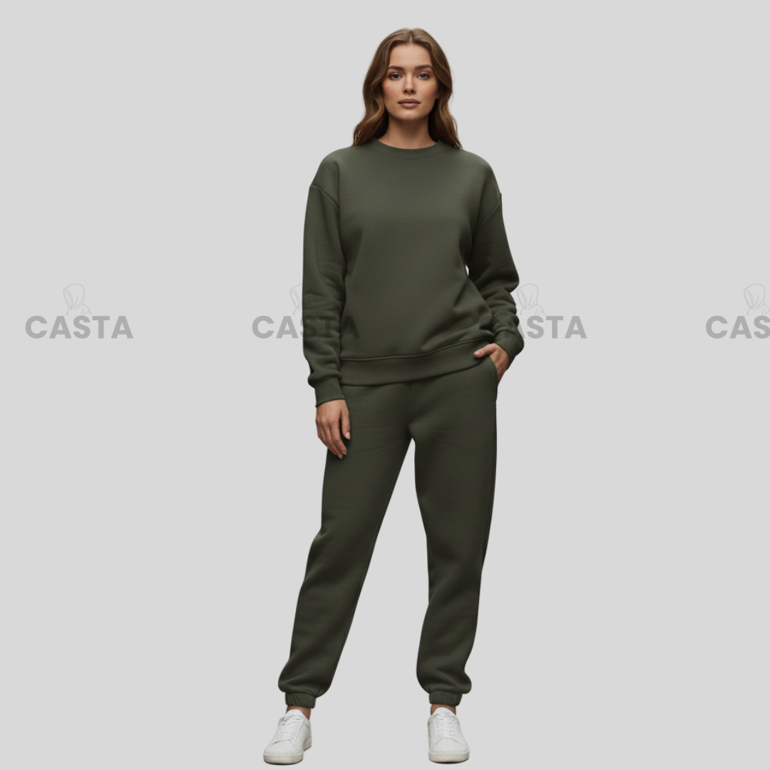 Oversize komplet – basic TAMNO MASLINASTA