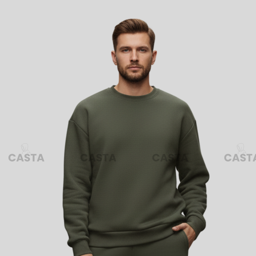Oversize komplet – basic TAMNO MASLINASTA