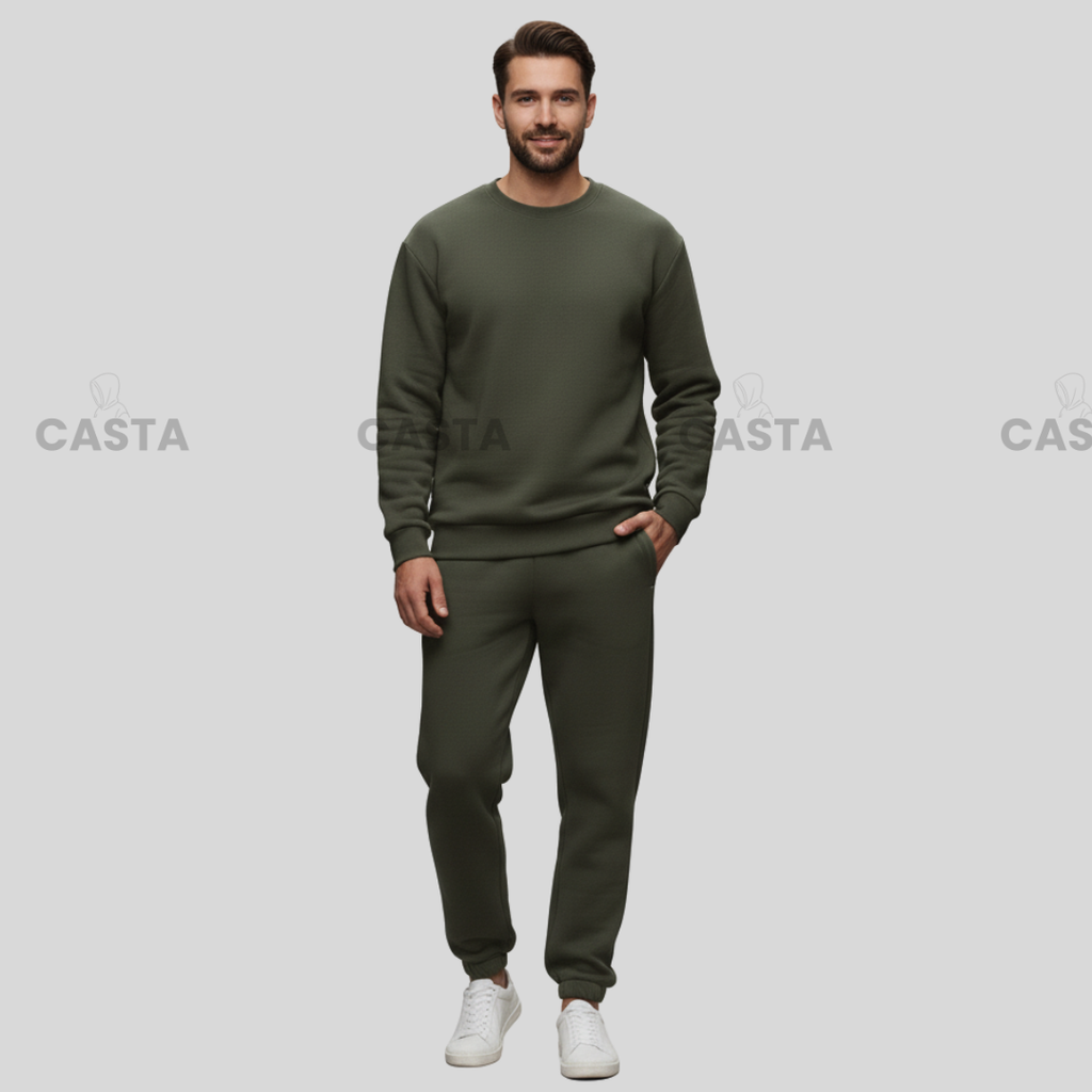 Oversize komplet – basic TAMNO MASLINASTA