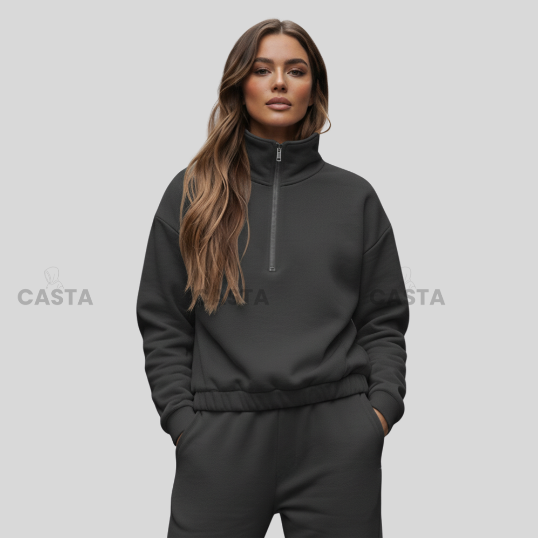 Duks sa zipom i donji deo univerzalna - FUME/TAMNO SIVA