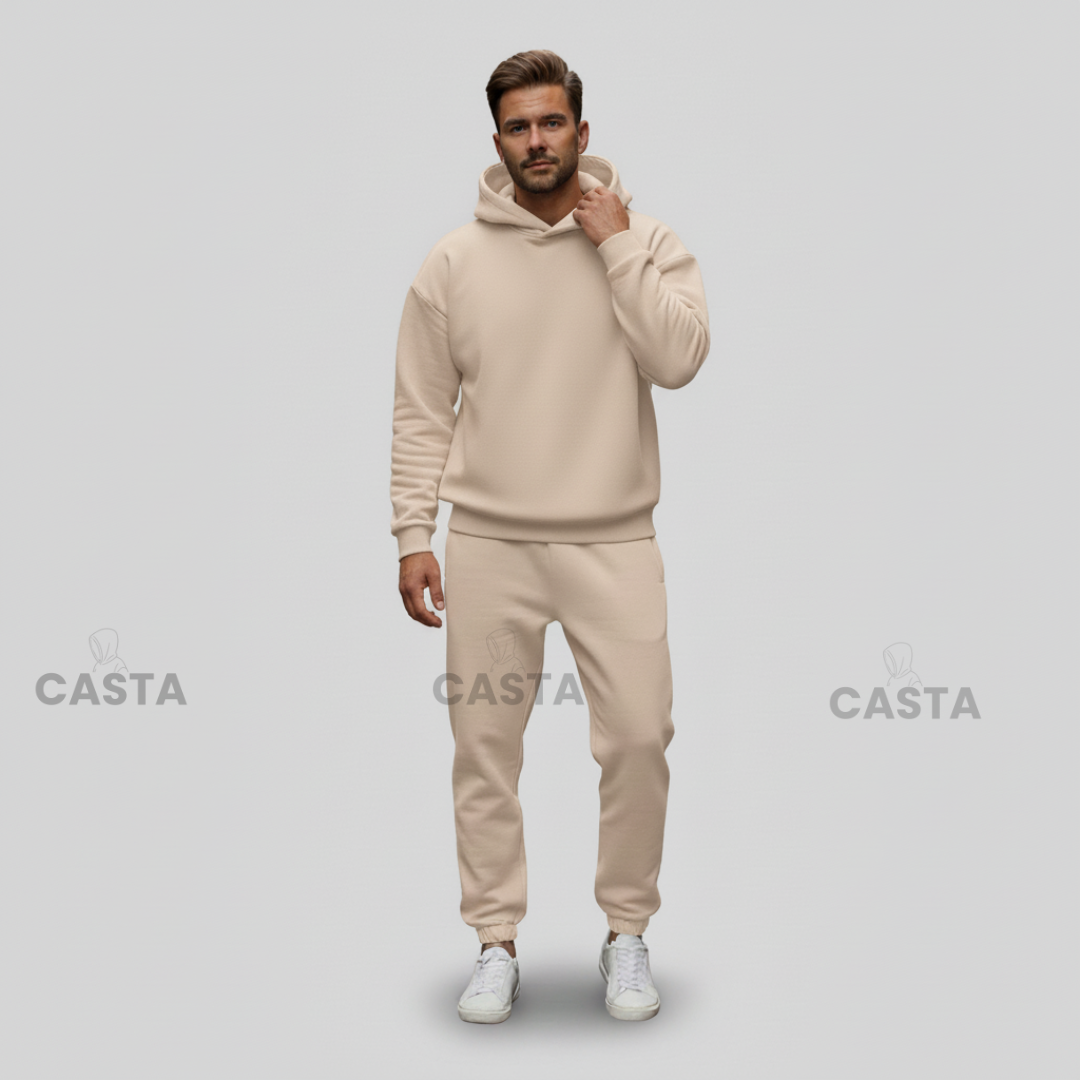 Oversize komplet – kapuljača BEŽ/CAPPUCCINO