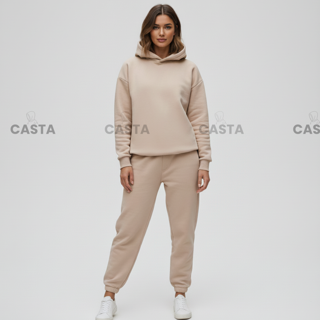 Oversize komplet – kapuljača BEŽ/KAPUĆINO