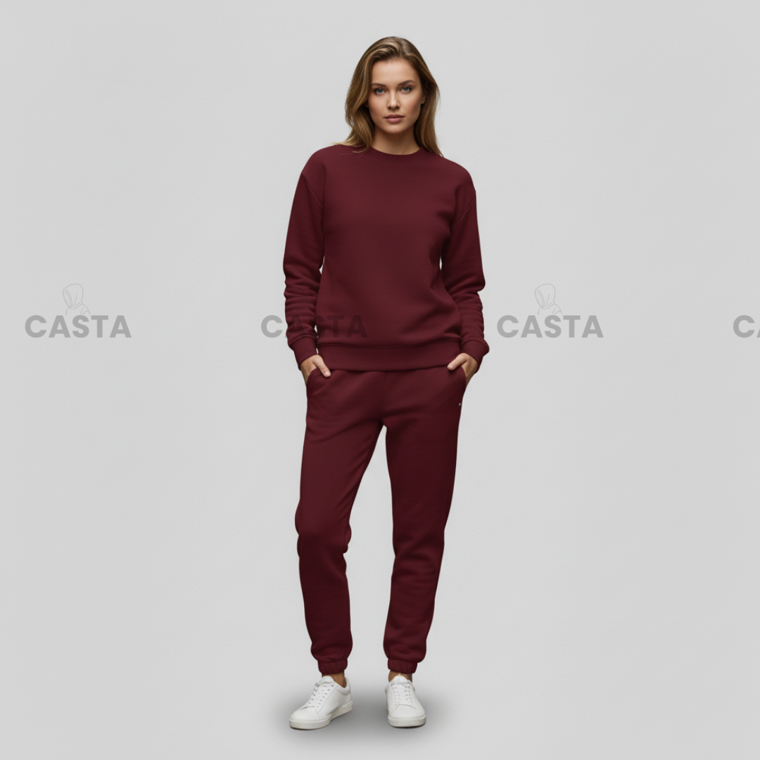 Oversize komplet – basic BURGUNDY/BORDO