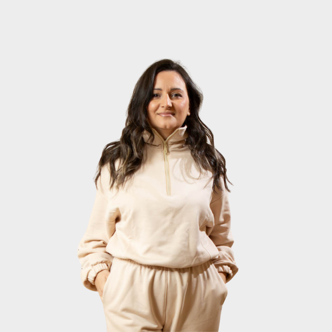 Duks sa zipom i donji deo univerzalna - BEŽ/CAPPUCCINO