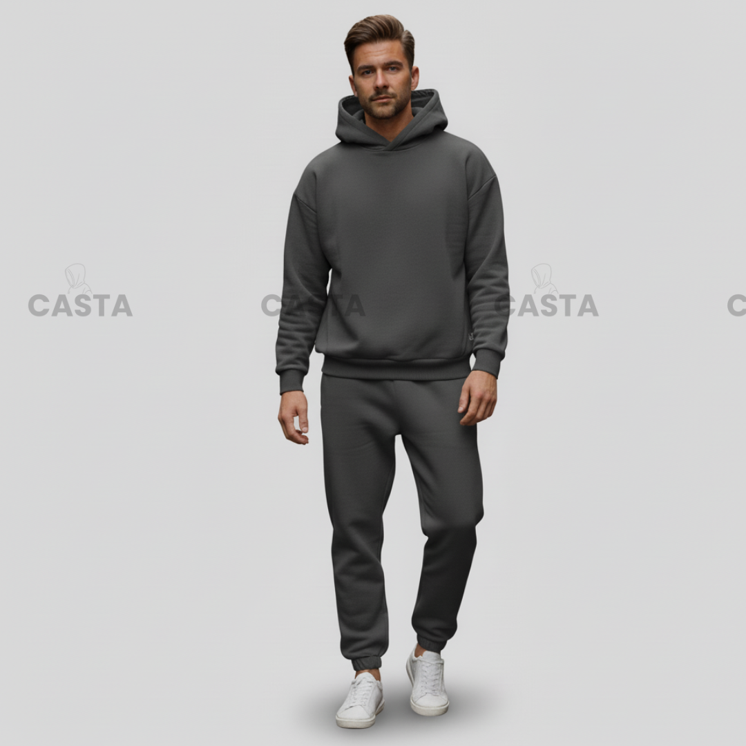 Oversize komplet – kapuljača FUME/TAMNO SIVA