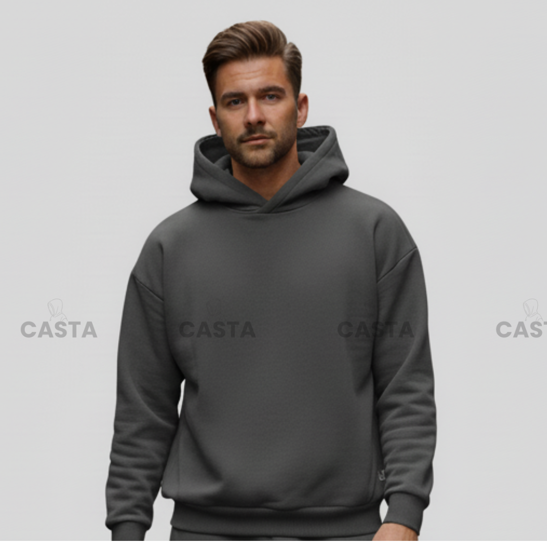 Oversize komplet – kapuljača FUME/TAMNO SIVA