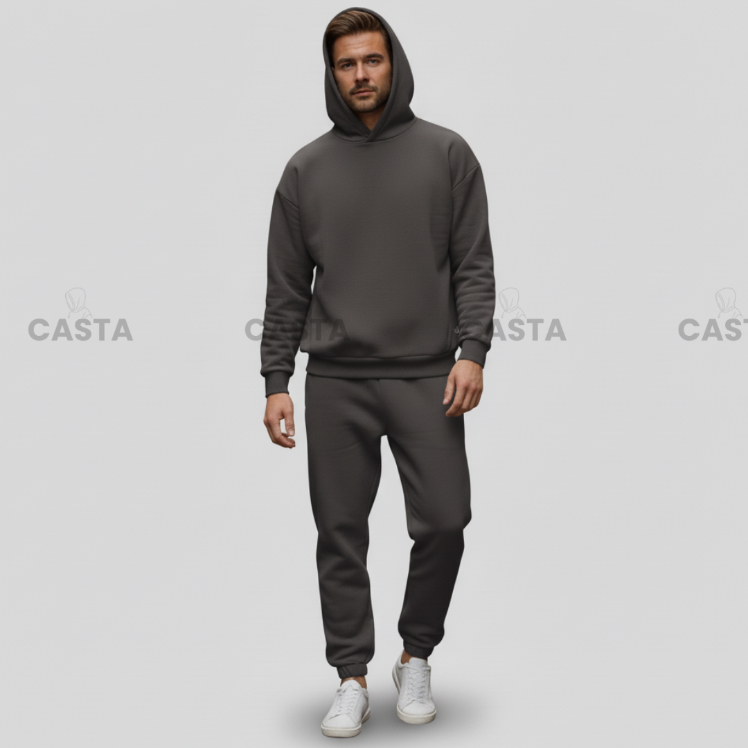 Oversize komplet – kapuljača FUME/TAMNO SIVA