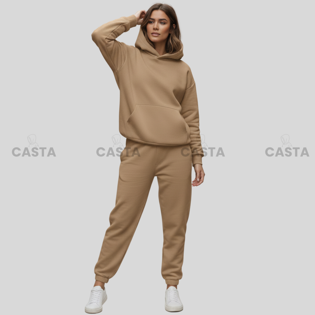 Oversize komplet – kapuljača CARAMEL/KARAMEL