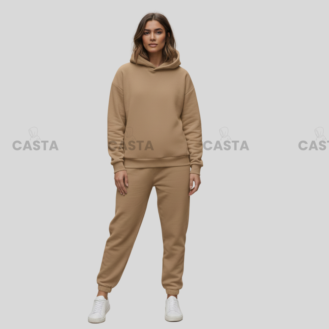 Oversize komplet – kapuljača CARAMEL/KARAMEL