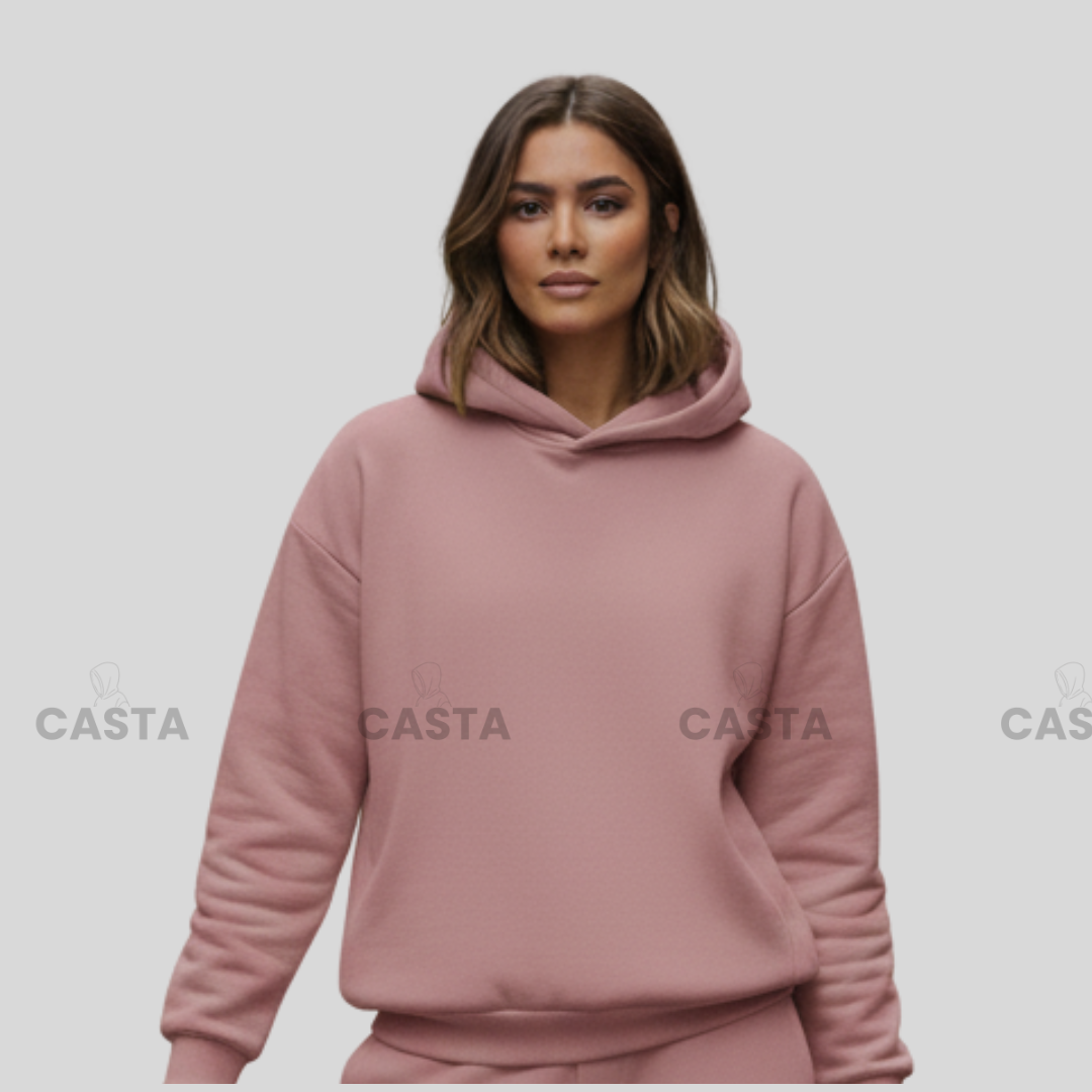 Oversize komplet – kapuljača PRLJAVO ROZE