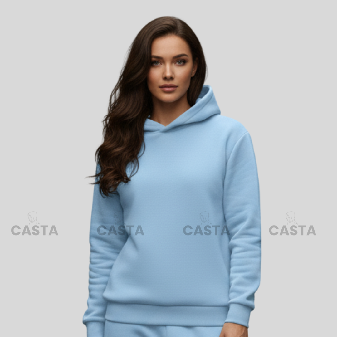 Oversize komplet – kapuljača PASTEL PLAVA