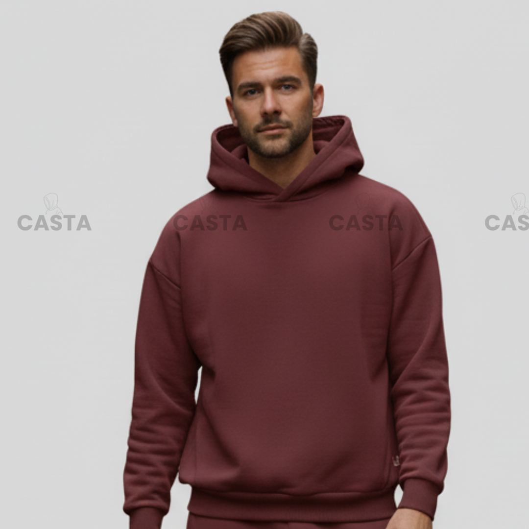 Oversize komplet – kapuljača BURGUNDY/BORDO