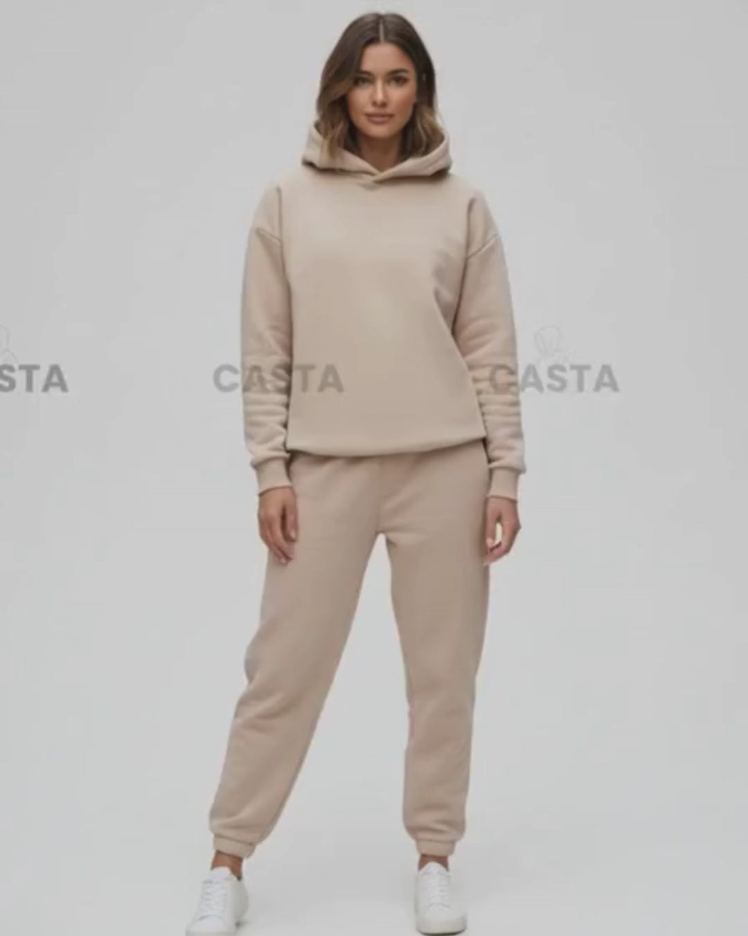 Oversize komplet – kapuljača BEŽ/KAPUĆINO