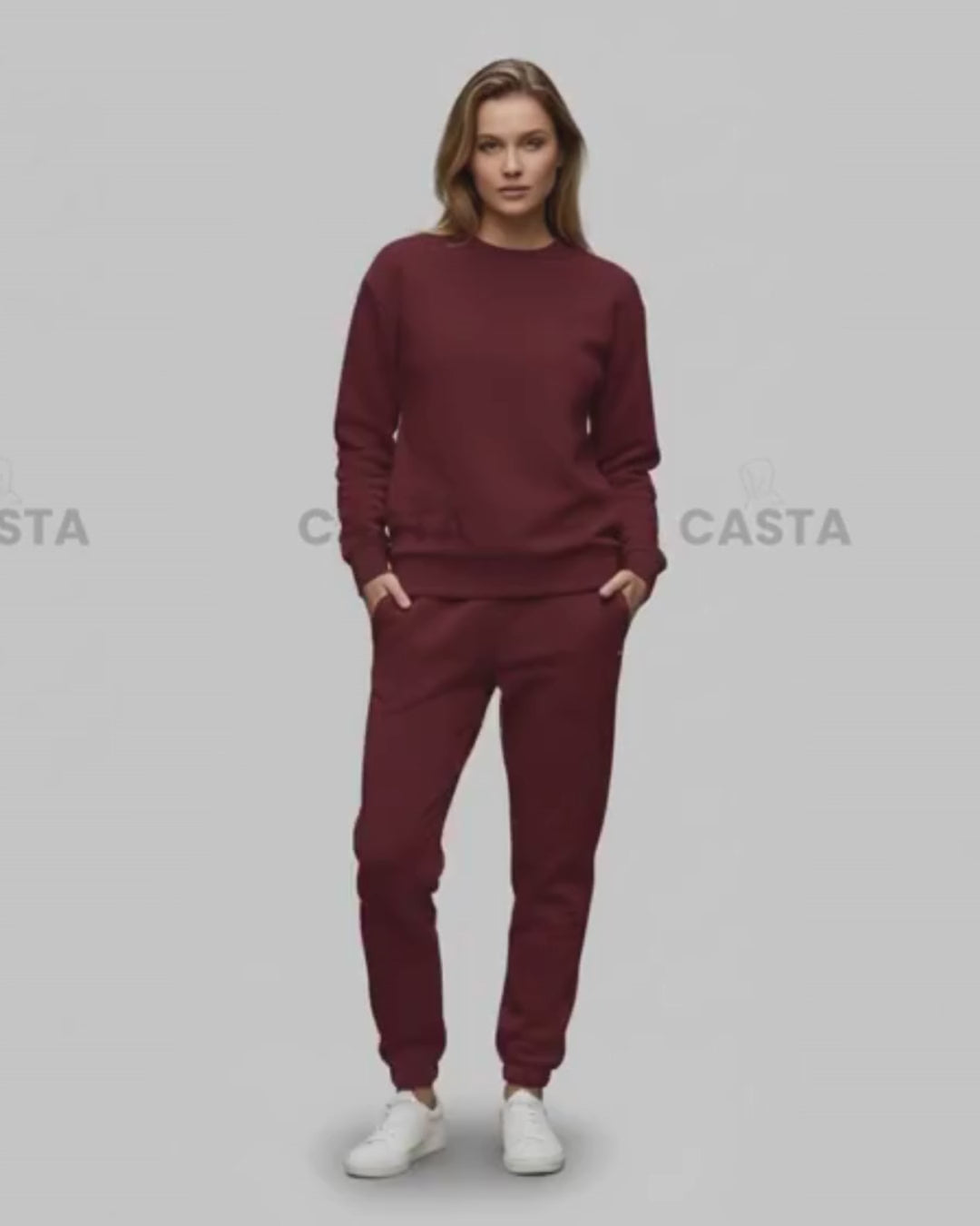 Oversize komplet – basic BURGUNDY/BORDO