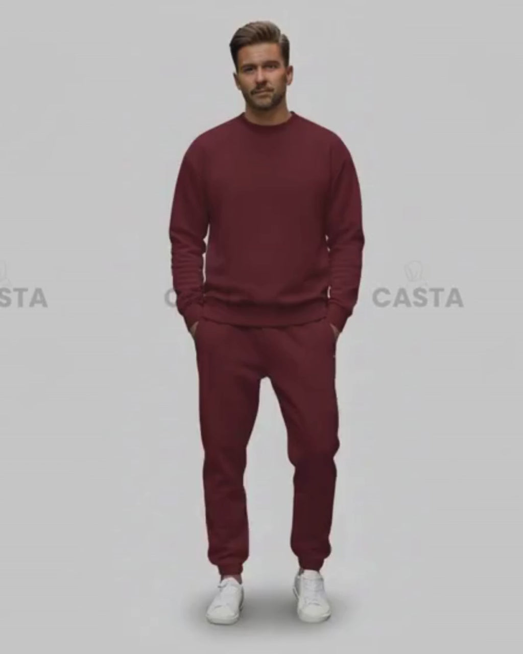 Oversize komplet – basic BURGUNDY/BORDO