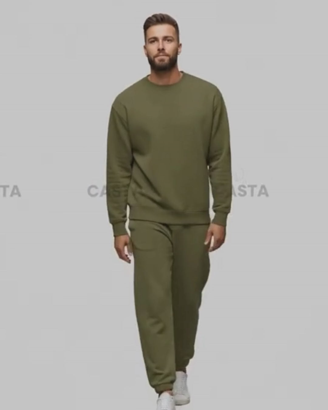 Oversize komplet – basic - MASLINASTO ZELENA